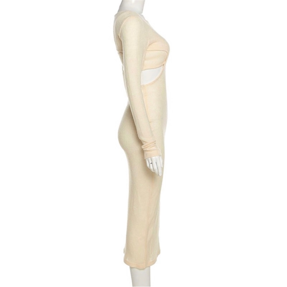 2PC Backless Knit Dress - Picture 9 of 12